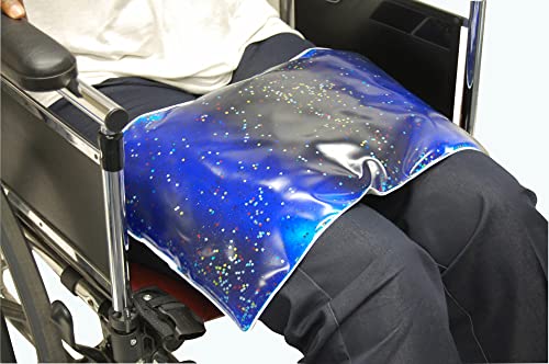 Skil-Care Weighted Rectangular Lap Pad Blue Gel, 7lbs - Vinyl Covered, Heat Sealed, Calming Sensory Aid, Wipe Clean, Calms User, 914508 - Image 3