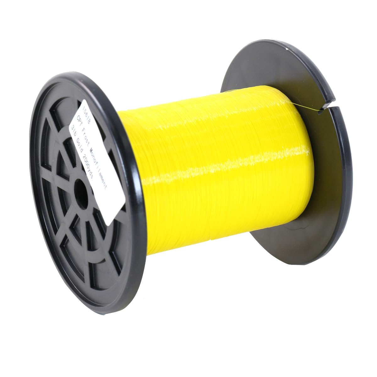 CPT Frost Monofilament Fishing Line – 8lb Test, 2000 Yards – Metered Gold Ice Fishing Line – Cold Weather Mono with Low Memory, Abrasion Resistance & Low Stretch for Stealthy Presentations