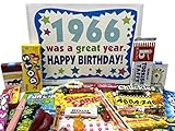 RETRO CANDY YUM ~ 1966 59th Birthday Gift Box Nostalgic Candy Assortment from Childhood for 59 Year Old Man or Woman Born 1966