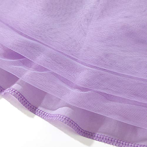 Flofallzique Girls Tulle Dress Summer Floral Wedding Birthday Easter Casual Toddler Tea Party Dresses4