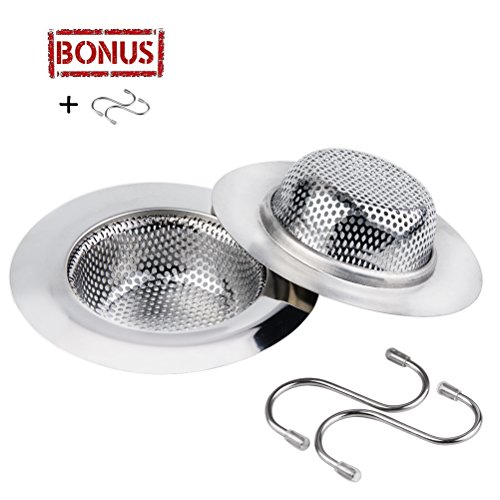 Buy 2 PCS Kitchen Sink Strainer Heavy Duty Stainless Steel Basket