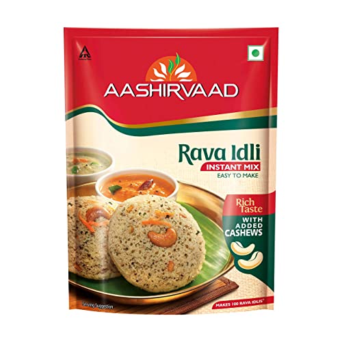 Aashirvaad Instant Mix - Rava Idli 1Kg, Easy to Make Snack Mix, Ready to Cook Indian Breakfast Mix