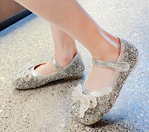 Girls Dress Shoes Sparkle Mary Jane Princess Glitter Wedding Party Flats for Toddler Little Kids2