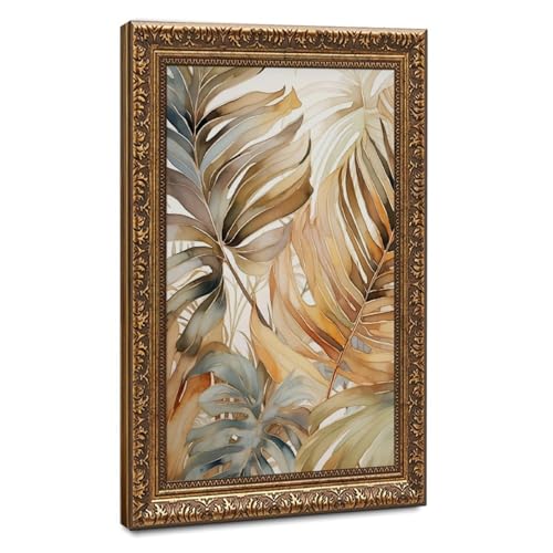 Affiche feuille de palmier pour déco chambre et bureau paysage exotique