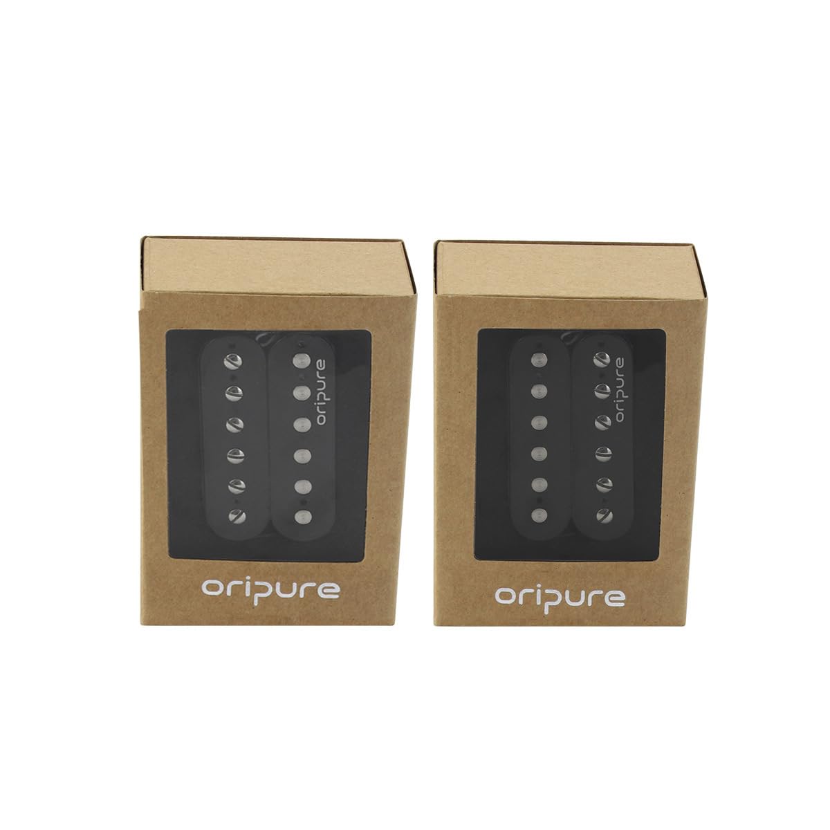 OriPure ALNICO 5 Humbucker Tonabnehmer Set schwarz Hals Brücke
