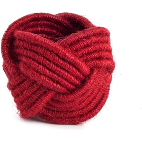 KPAVIR Braided Jute Napkin Rings Cover
