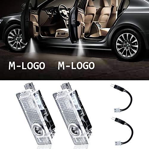 LED Car Door Light Projector Courtesy LED Laser Welcome Lights Ghost Shadow Light Logo Compatible with Replacement of BMW 3/5/6/7/Z/GT (2 Pack)