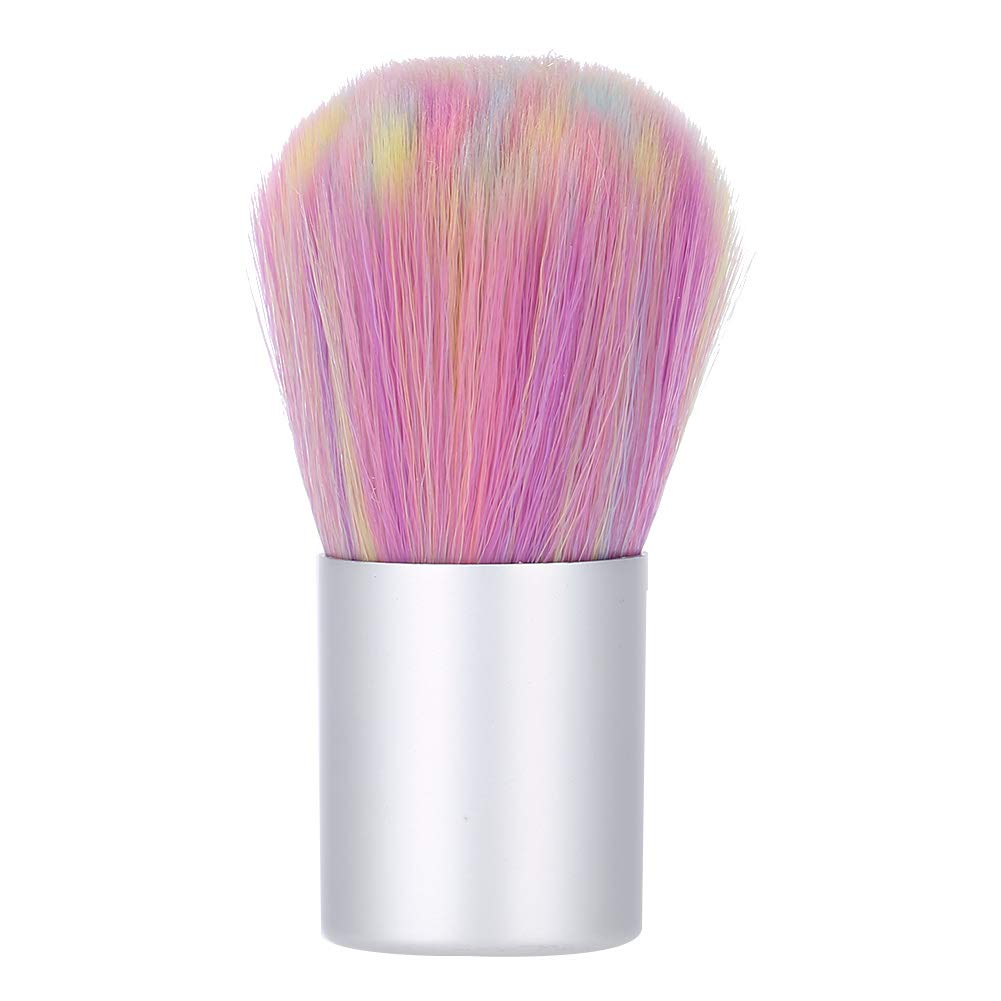 Nail Art Brush Soft Nail Cleaning Brush UV Gel Powder Dust Remover Tool Manicure Tool with Aluminum Tube Handle for Remove Dust on Nails