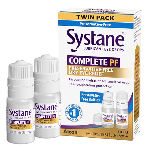 Systane COMPLETE PF Multi-Dose Preservative Free Dry Eye Drops 0.34 Fl Oz, 2 count (pack of 1) (Packaging may vary)