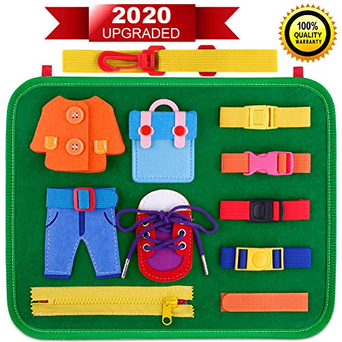 Giftinthebox Toddler Busy Board Montessori Toys Basic Skills Board For Toddlers Learning Dress Educational Learning Toys For 1 2 3 4 5 Year Old Toddlers Toddler Travel Toys Buy Online In Japan At Desertcart Jp Productid 168298181