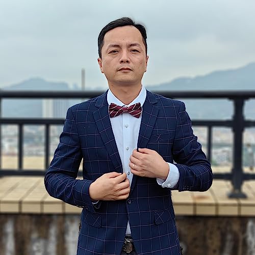 Image of Bow Tie for Men & Boys, Pre-Tied Bowtie Adjustable 9-18in, for Formal Tuxedo, Prom Party, Wedding
