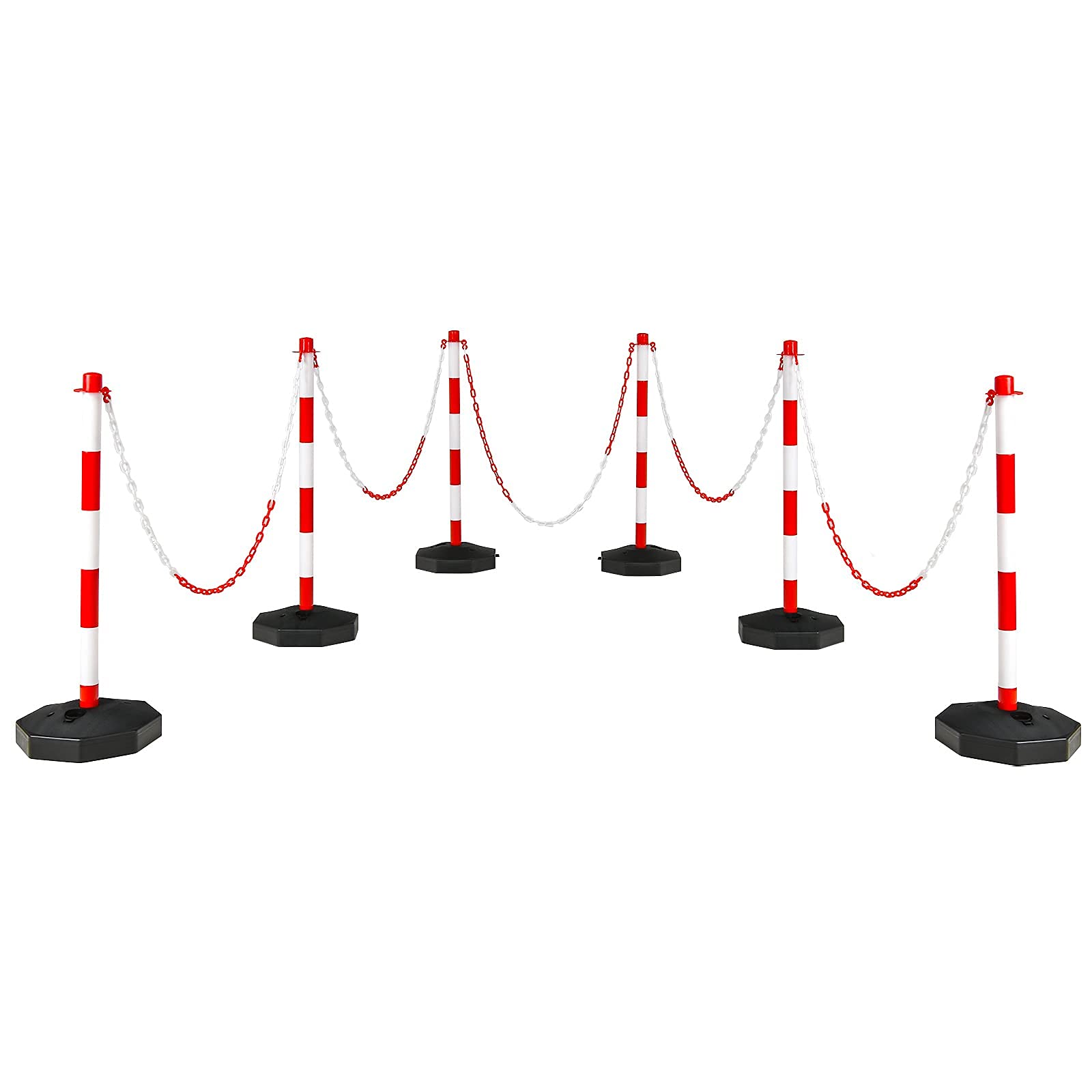 Buy Goplus 6 Pack Delineator Post Cone with Fillable Base, Traffic