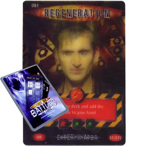 Doctor Who - Single Card : Exterminator 081 Regeneration Dr Who Battles in Time Ultra Rare Card