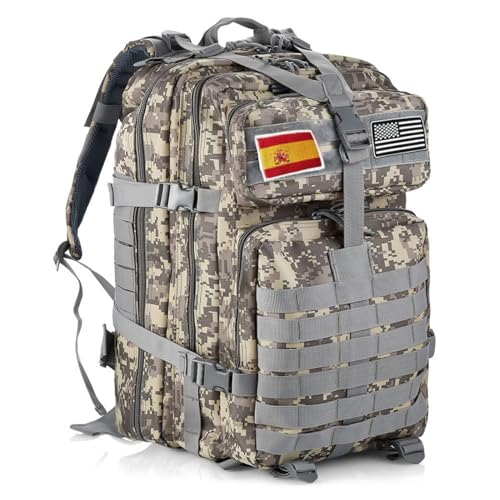 Gujoin Mochila Tática 50 Litros Sistema Molle Mochila De Grande Capacidade Para Uso Militar Mochila De Emergência De 3 Dias Para Caça, Caminhadas, Acampamentos E Atividade Ao Ar Livre Acu Gujoin Mochila Tática 50 Litros Sistema Molle Mochila De Grande Capacidade Para Uso Militar Mochila De Emergência De 3 Dias Para Caça, Caminhadas, Acampamentos E Atividade Ao Ar Livre Acu