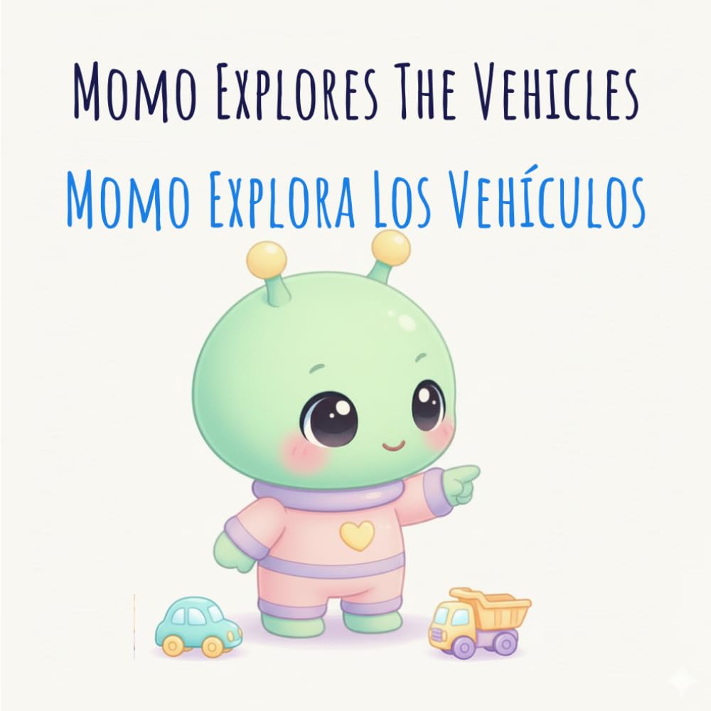 Momo Explora Los Vehículos: Momo Explores The Vehicles (Aprende Inglés con Momo: Vocabulario Visual y Primeras Palabras para Niños (Serie de Libros Infantiles Bilingües))