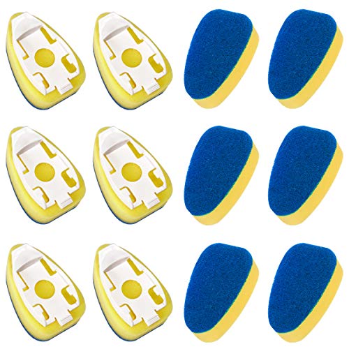 CHARMINER Heavy Duty Sponge, 12 Pack kitchen replacement sponge, Sponge Refills for Kitchen Cleaning