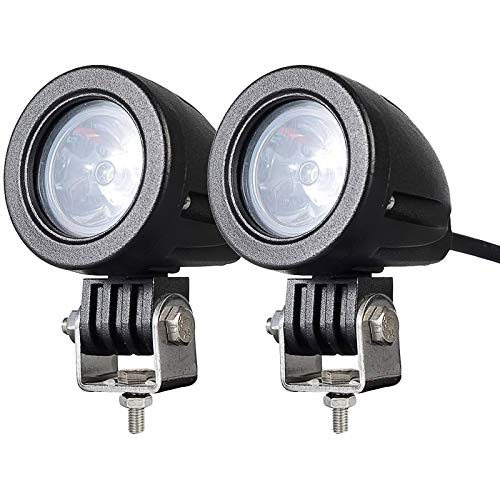 AUTOSAVER88 2PACK 12W LED Spot POD Race Lights Off Road Motorcycle Dirt Bike Fog Driving Work Lights 1200LM IP68 Waterproof