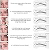 Eyebrow-Stamp-Waterproof-Brow-Stamp-Shaping-Kit-Eyebrow-Definer-with-24-Reusable-Eyebrow-Stencils-Hairline-Shadow-Powder-Stick-Black-brown Eyebrow Stamp Waterproof, Brow Stamp Shaping Kit Eyebrow Definer, with 24 Reusable Eyebrow Stencils, Hairline Shadow Powder Stick (Black-brown)