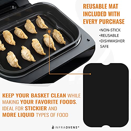 Air Fryer Parchment Paper Liners For Ninja Foodi Xl Smart Fg551 6-In-1 Indoor Grill, Ninja Foodi Accessories, Air Fryer Liners And Reusable Heat Resistant Mat, Air Fryer Accessories By Infraovens #TOP4