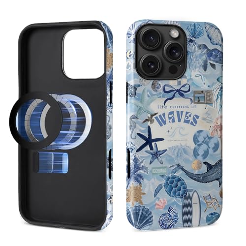 iPhone 16 Pro MaxpP[X [MagSafeΉ] \tgVR + n[h PC h~ ϏՌ ی 2-in-1 P[X fB[X Y - C̔g R[W