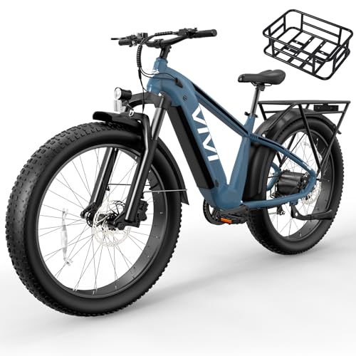 Image of Vivi ACE01 Electric Bike for Adults,26 inch x 4.0 Fat Tire Ebike,1500W Peak Motor Torque Sensor Electric Mountain Bike, 25+ Top MPH Electric Bicycle with 48V 15AH Battery, Hydraulic Brake, SGS UL2849