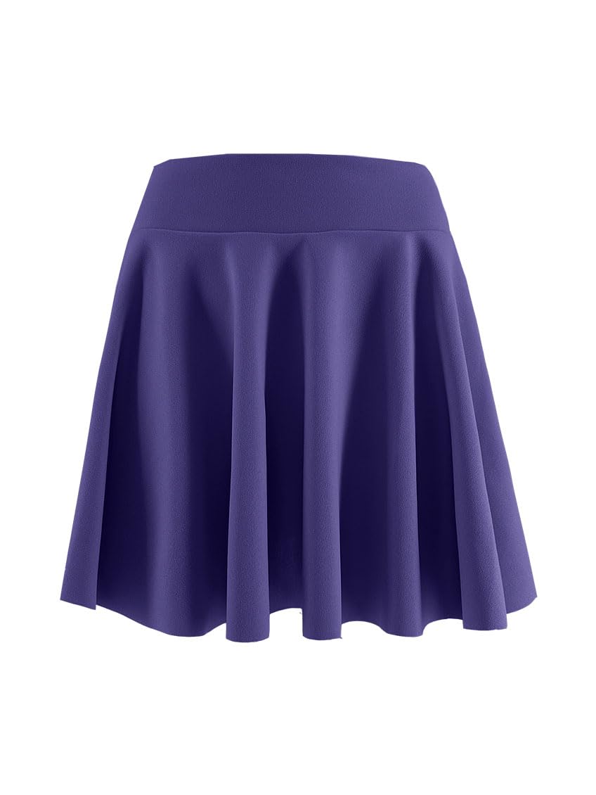 JOPHY & CO. Falda plisada para niñas y jóvenes, midi, versátil, cintura elástica
