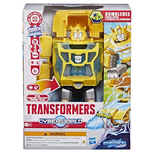 Transformers Toys CYBERWORLD Bumblebee Power Spark Energon Surge, Lights and Sounds, 6+ - image 2