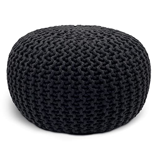 casamia Pouf Outdoor ø55cm Premium Sitzpouf wasserfest Bodenkissen Farbe...