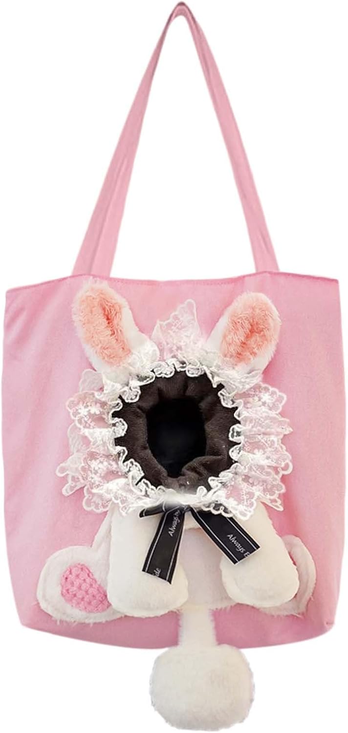Small Plush Pet Carrier Tote Bag for Cat Dog Puppy Cute Shoulder Purse
