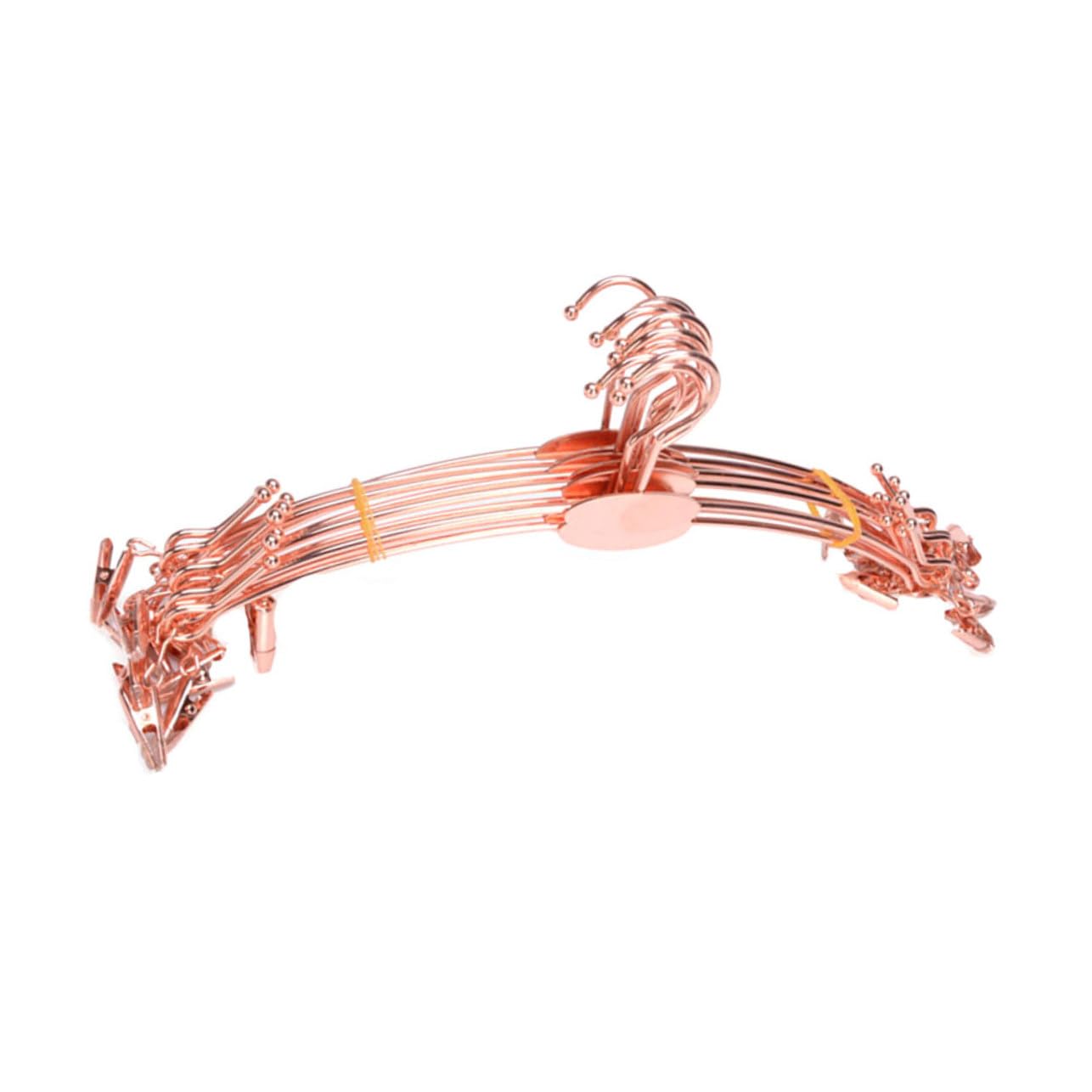 10 pezzi Grucce Antiscivolo con Clip in Metallo Rinforzato per Reggiseni e Biancheria Intima Design Rosa Oro Resistenti e e Negozi