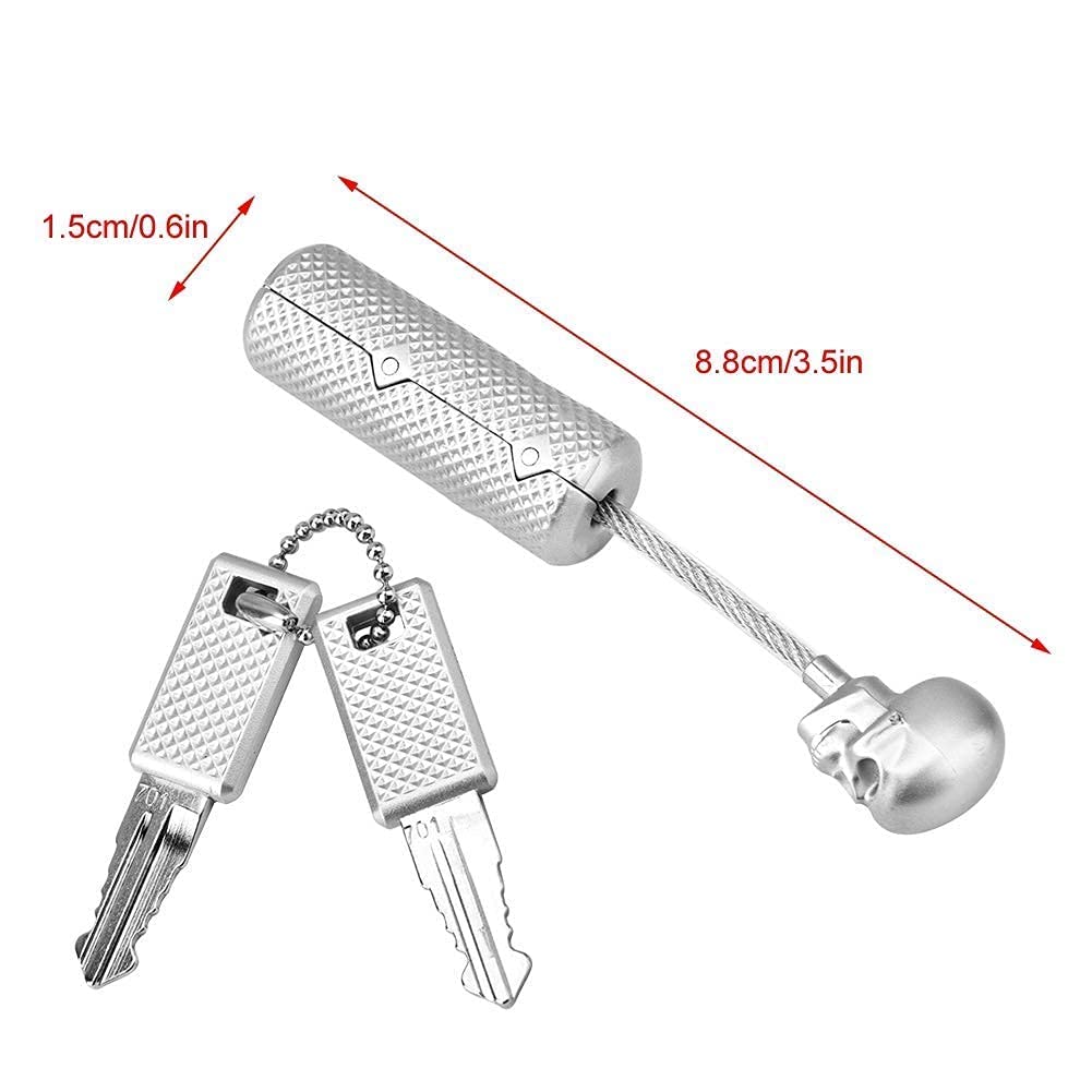 Fambal TSA Approved Travel Luggage Locks with Skull Style -Steel Padlocks with 2 Keys for Baggage, Suitcases & Backpacks (Pack of 2) 3