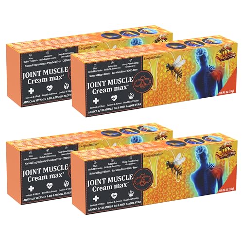 DRUOUO Bee Venom Muscle Cream 4pcs, Joint & Bone Relief