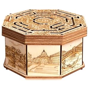 Esc Welt Wooden Secret Maze Box Puzzle