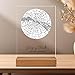 Transparent Gift Placa Personalizada con Textos Mapa Estelar Imagen de Transparent Gift Placa Personalizada con Textos Mapa Estelar
