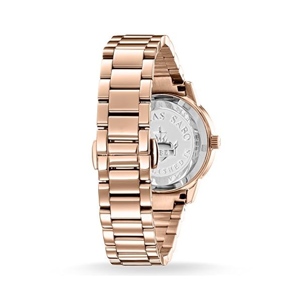 Thomas Sabo Damen-Armbanduhr Analog Quarz Edelstahl WA0215-265-209-33 mm – Bild 3