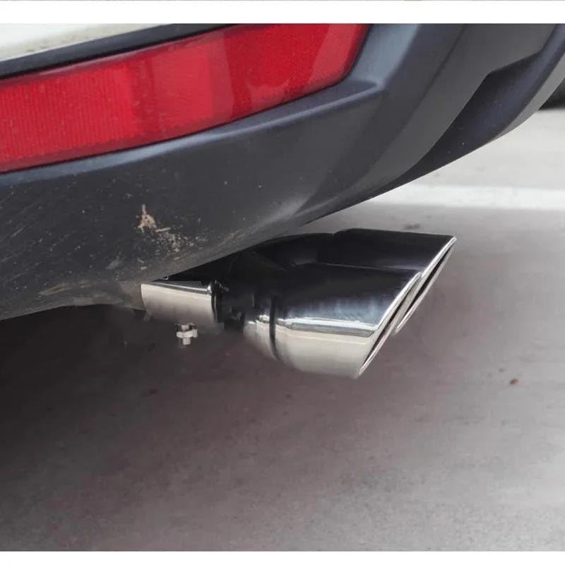 Embout d'échappement Nissan X-Trail T32 double canule en acier inoxydable argent