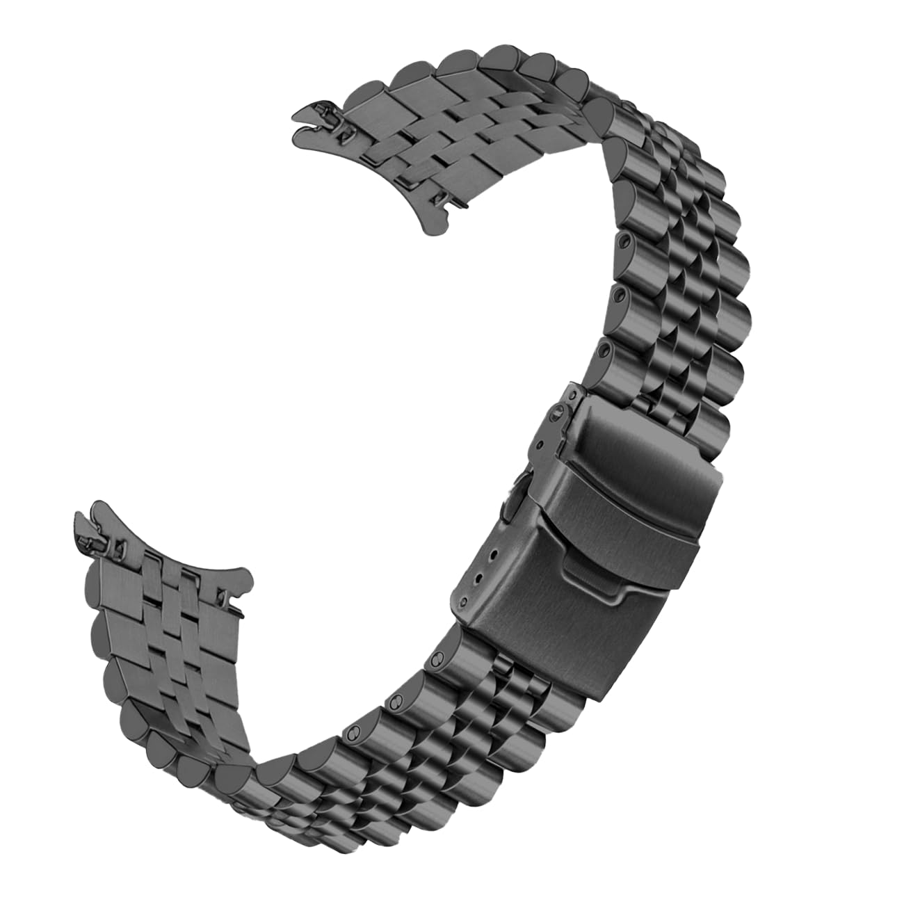 YISIWERA Kautschuk Silikon Uhrenarmband 22mm Orange Schwarz