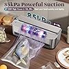 Mesliese Vacuum Sealer Machine, 85kPa 120W Automatic Food Sealer, Powerful Sealing System, Build-in Cutter | Bags Storage | Moist Mode and Air Suction Hose | 2 Bag Rolls and 5pcs Pre-cut Bags #4