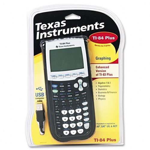 Texas Instruments : TI-84 Plus Graphing Calculator, 10-Digit LCD -:- Sold as 2 Packs of - 1 - / - Total of 2 Each