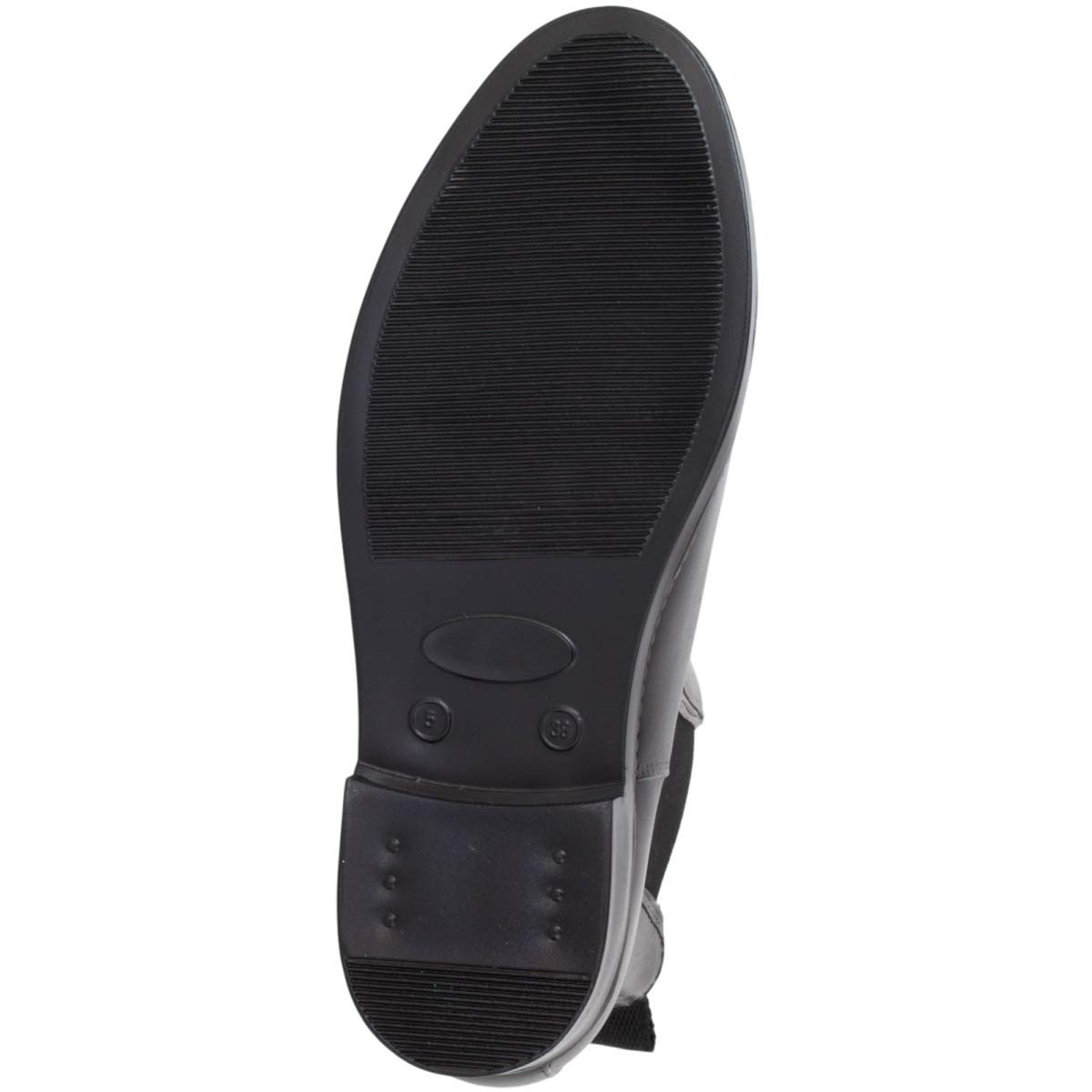 Lazura - Jodhpur Winter Reitstiefeletten Basic – Kinder, Herren & Damen Stiefeletten – mit Teddyplüschfutter & Pull-On – schwarze Chelsea Boots aus Kunstleder – Reitschuhe in Größe 28-43