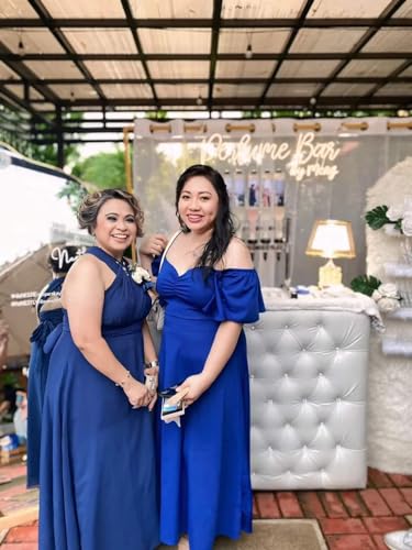 KDTM Chiffon Bridesmaid Dresses with Bandeau Infinity Convertible Prom Dress Multi-Way Long Formal Gowns with Slit4