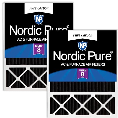 Image of Nordic Pure 20x25x5 Lennox Replacement Pleated MERV 8 Air Filter 2 Pack | Actual Size: 19 3 /4 x 24 3 /4 x 4 3 /8 Fits X6673 X6675 Made in USA, HVAC Odor Filtration & Household Smell Control
