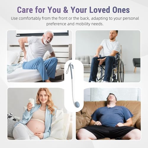 Toilet Aids for Wiping Bottom, 2-Pack - Long Reach Comfort Wipe with Replaceable Head & Strap - Bottom Buddy Wiping Aid for Elderly, Disabled & Post-Surgery - Image 6