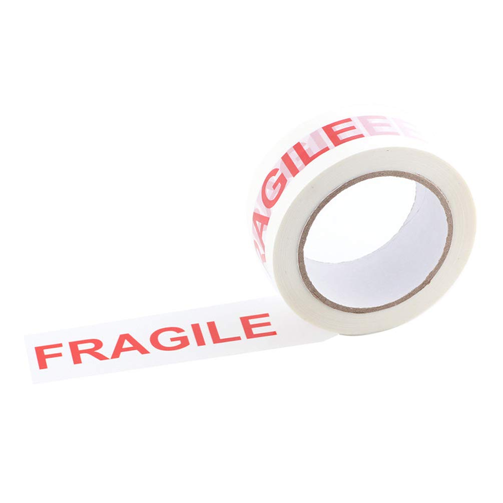STOBOK Fragile Printed Tape Fragile Adhesive Warning Packing Tape Adhesive Seal Tape for Warning Box Packing / 1pc, 8500*4.7cm