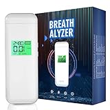 L&HE Breathalyzer, Upgrade Professional-Grade Accuracy Alcohol Tester with Digital HD LCD Display, M