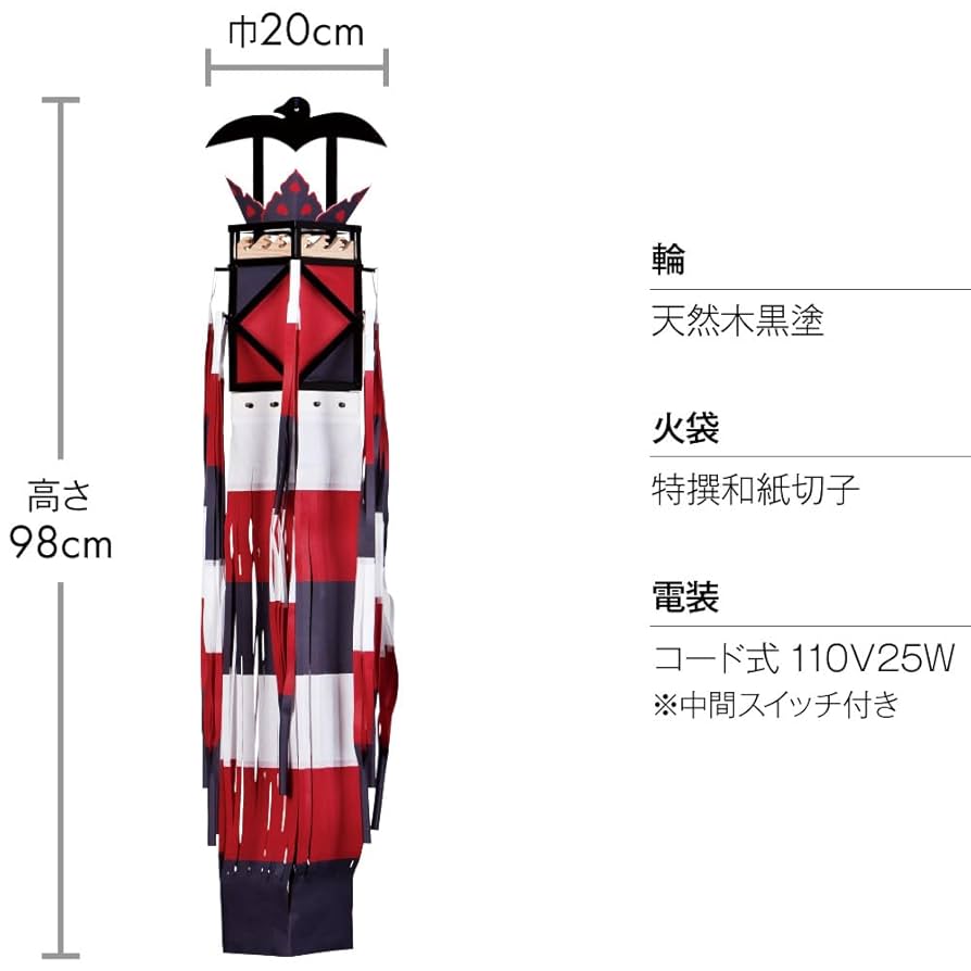 灯籠　おおとり105 黒　提灯　葬儀　法要 灯籠 おおとり105 黒 提灯 葬儀 法要