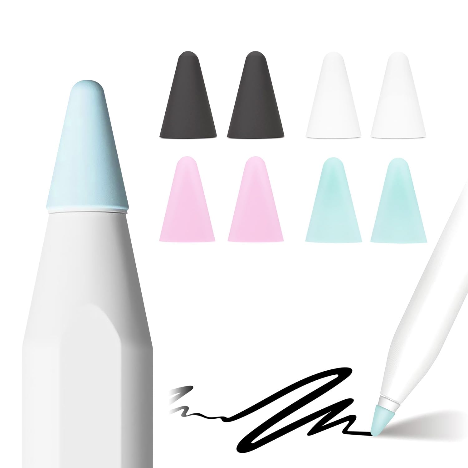 Amazon.co.jp: ifeli Apple Pencil 用 シリコン チップカバー 低摩擦 8 