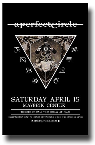 K-Musculo Concert Promoter A Perfect Circle Poster - 2017 Tour Maynard James Keenan
