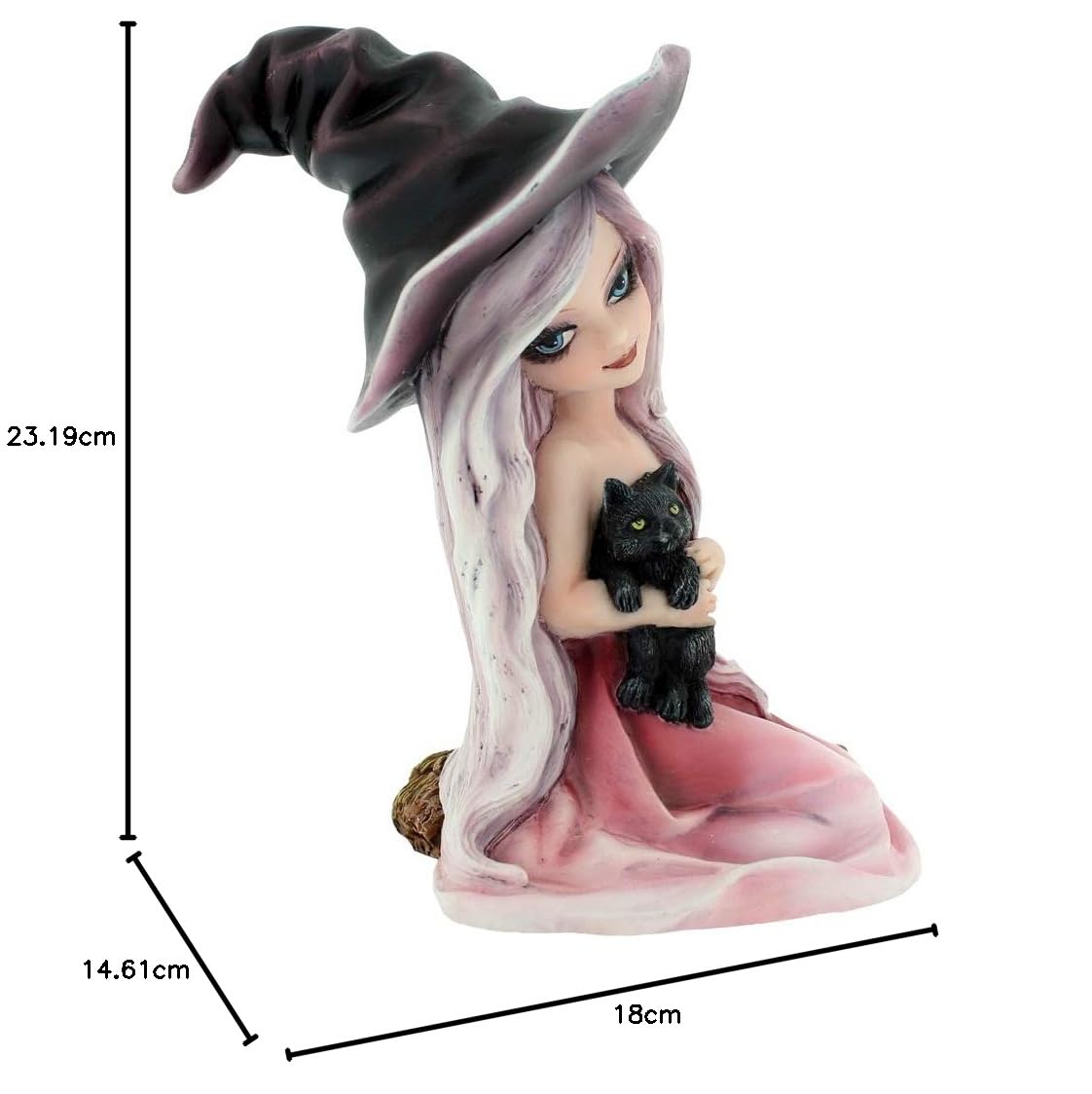 Nemesis Now Rosa, 15 cm, Resina, Color Rosa