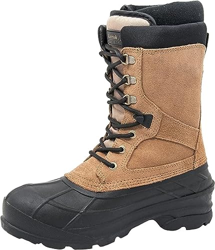 Kamik Men's Nation Plus Snow Boot, Tan, 11 M US